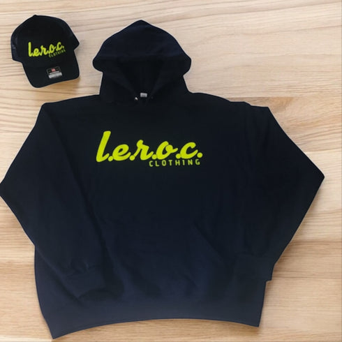 l.e.r.o.c. clothing hoodie flo yellow