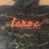 l.e.r.o.c. clothing camo hoodie flo orange