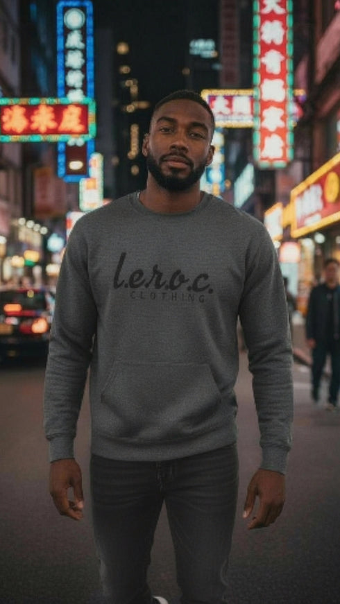 l.e.r.o.c. clothing pocket sweatshirt B/B