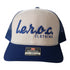 l.e.r.o.c. clothing trucker royal blue/white