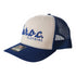 l.e.r.o.c. clothing trucker royal blue/white