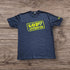 "God Approved " Tee Navy/Neon Yellow