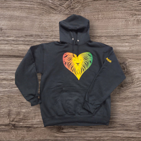 l.e.r.o.c. clothing rasta lion hoodie