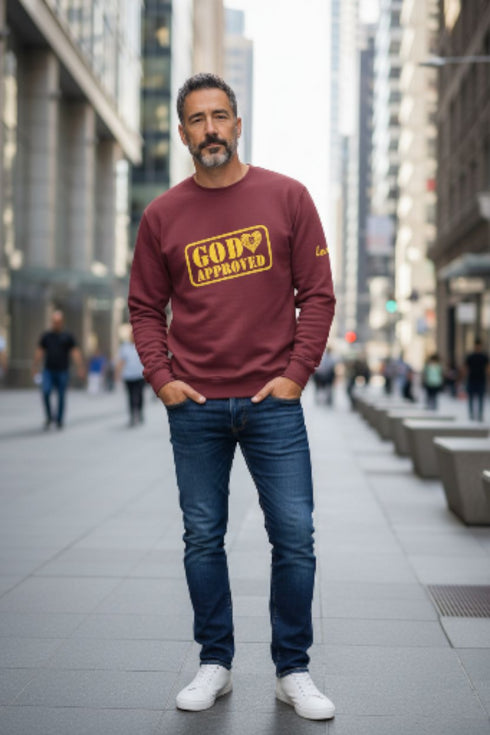 "GOD APPROVED" sweatshirt M/G