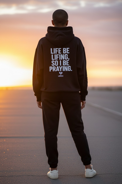 l.e.r.o.c. clothing "Life be lifing" hoodie