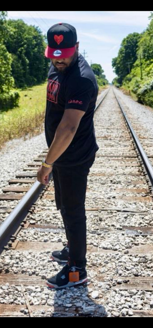 "God Approved " Tee black/red