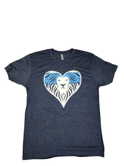 l.e.r.o.c. lion tee blue