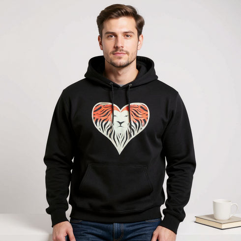 l.e.r.o.c. lion logo hoodie