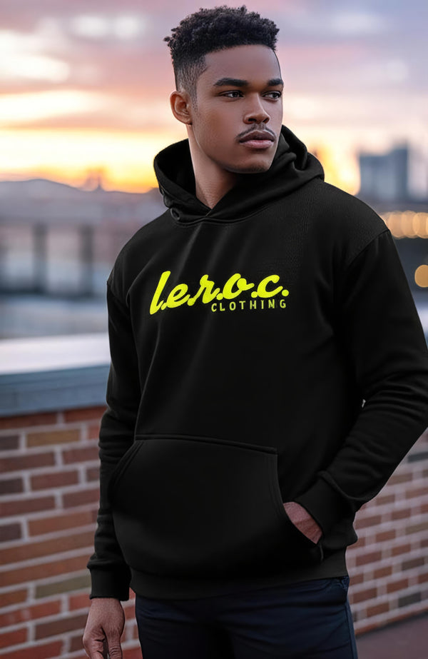 l.e.r.o.c. clothing hoodie flo yellow