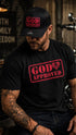"God Approved " Tee black/red
