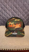 l.e.r.o.c. camo trucker hat flo orange
