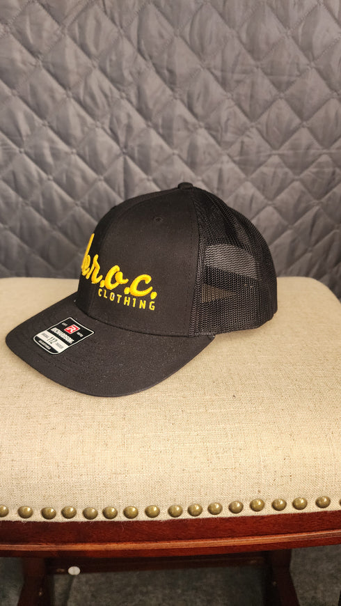 L.e.r.o.c. clothing trucker hat blk/gld