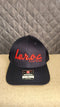 L.e.r.o.c. clothing trucker hat navy blue/red