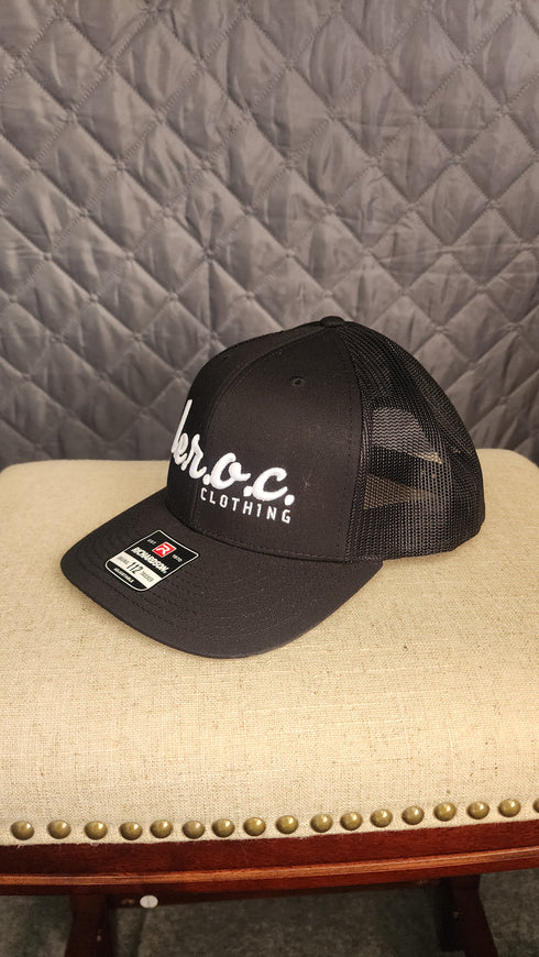 L.e.r.o.c. clothing trucker hat blk/wht