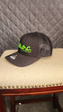 L.e.r.o.c. clothing trucker hat blk/neon green