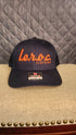 L.e.r.o.c. clothing trucker hat navy blue/flo orange