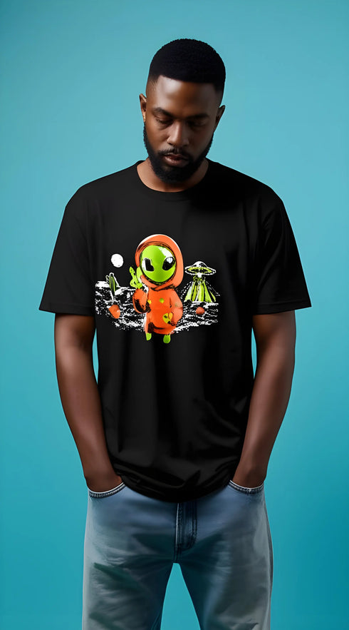 "I come in Peace tee" l.e.r.o.c. clothing.