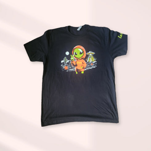 "I come in Peace tee" l.e.r.o.c. clothing.