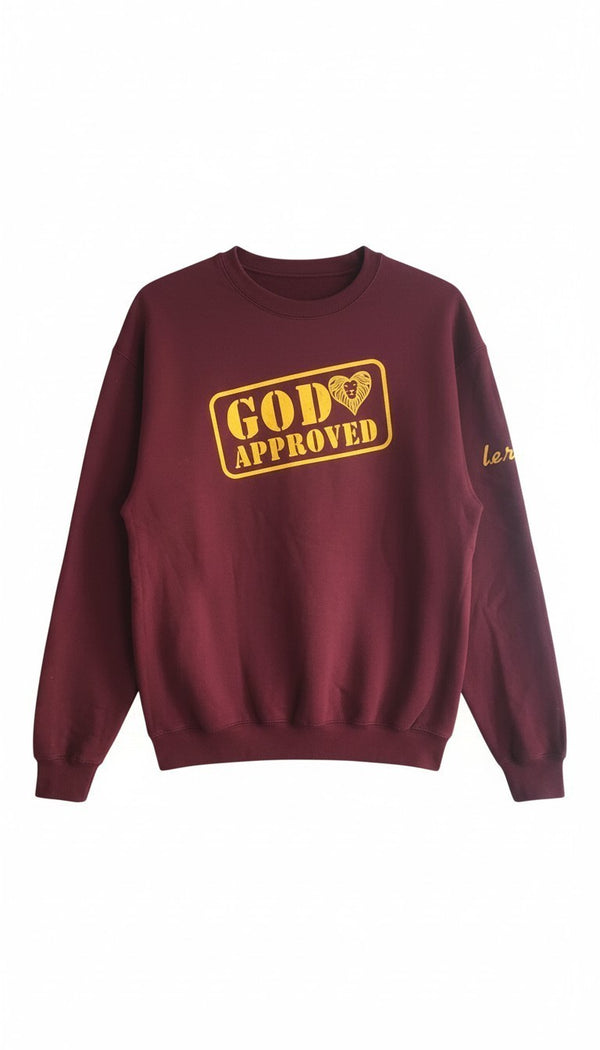 "GOD APPROVED" sweatshirt M/G