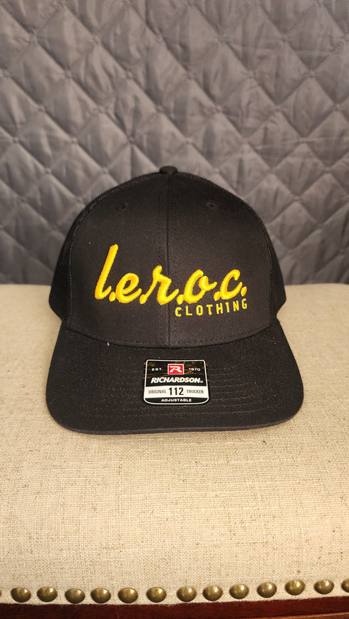 L.e.r.o.c. clothing trucker hat blk/gld