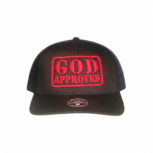 "GOD APPROVED" trucker hat b/r