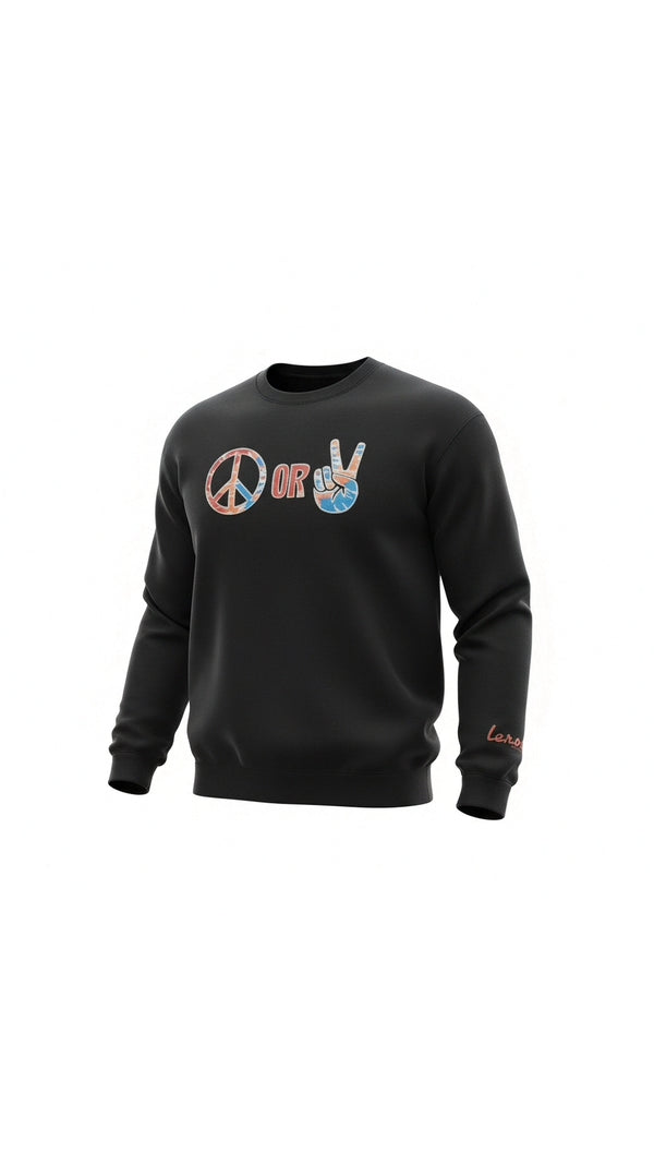 l.e.r.o.c. clothing "Peace or Peace" sweatshirt