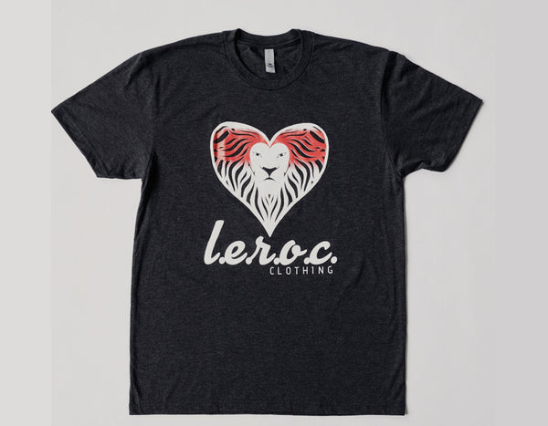 l.e.r.o.c. logo tee black