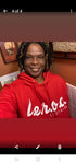 l.e.r.o.c. clothing hoodie red/white